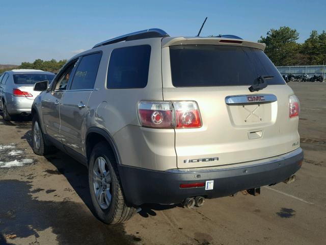 1GKEV23798J145074 - 2008 GMC ACADIA SLT BEIGE photo 3