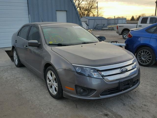 3FAHP0HA1CR186556 - 2012 FORD FUSION SE GRAY photo 1