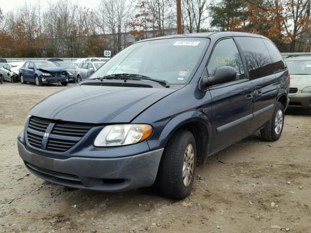 1D4GP25B67B182255 - 2007 DODGE CARAVAN SE BLUE photo 2