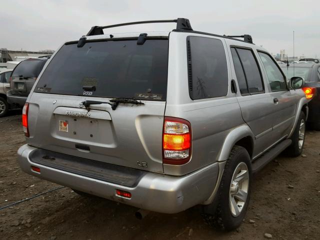 JN8DR09Y32W739125 - 2002 NISSAN PATHFINDER SILVER photo 4