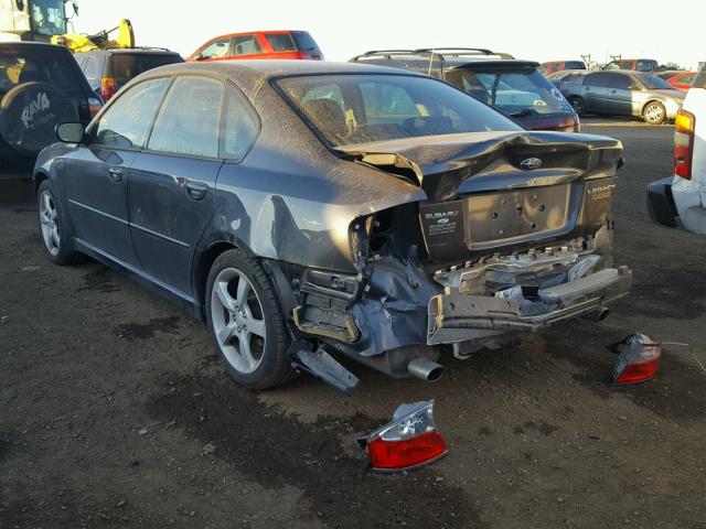 4S3BL616797227373 - 2009 SUBARU LEGACY 2.5 CHARCOAL photo 3