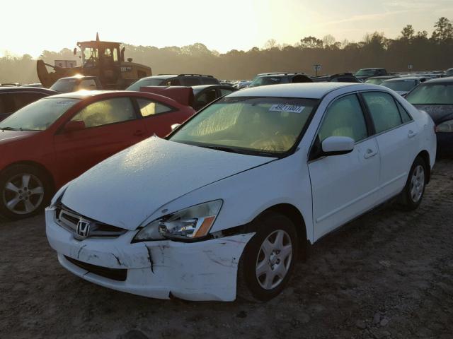 1HGCM56485L004183 - 2005 HONDA ACCORD LX WHITE photo 2