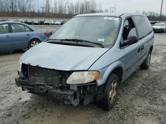 1D4GP24343B153115 - 2003 DODGE GRAND CARA BLUE photo 2