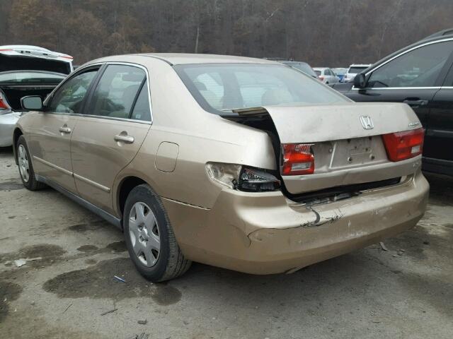 1HGCM564X5A050593 - 2005 HONDA ACCORD LX GOLD photo 3