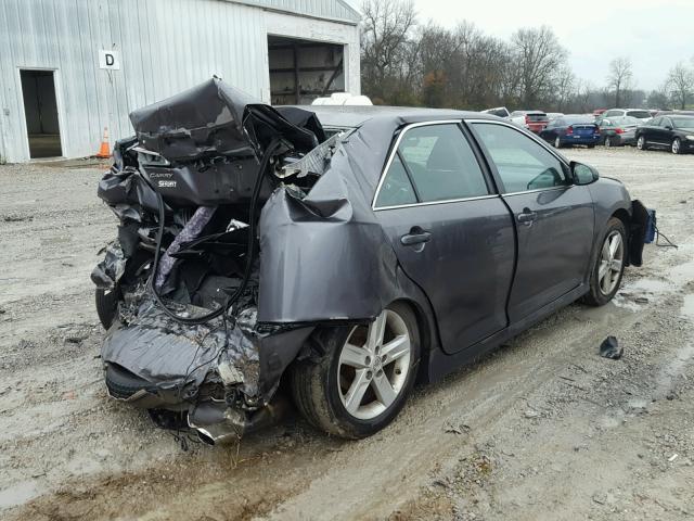 4T1BF1FK5EU313353 - 2014 TOYOTA CAMRY L GRAY photo 4