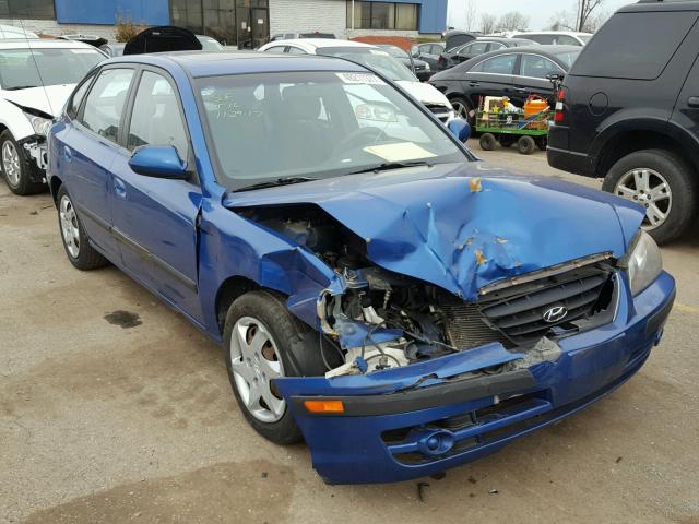 KMHDN56D66U199630 - 2006 HYUNDAI ELANTRA GL BLUE photo 1