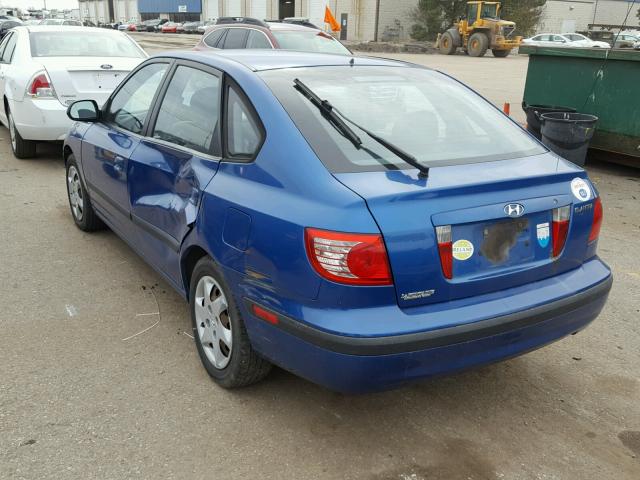 KMHDN56D66U199630 - 2006 HYUNDAI ELANTRA GL BLUE photo 3