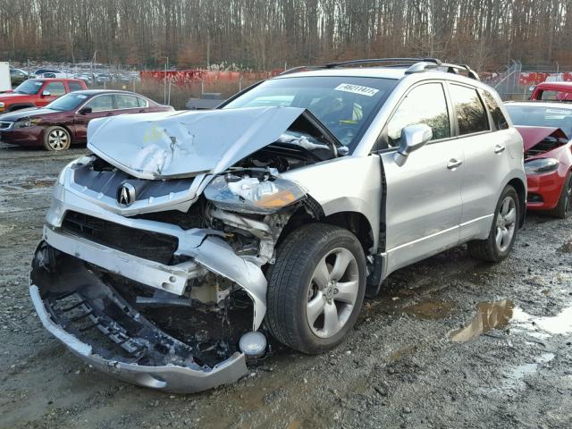 5J8TB18597A005040 - 2007 ACURA RDX TECHNO SILVER photo 2