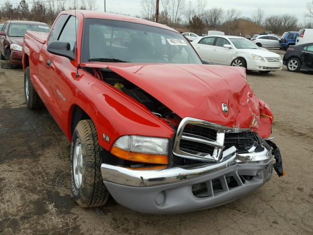 1B7GL22X1WS525254 - 1998 DODGE DAKOTA RED photo 1