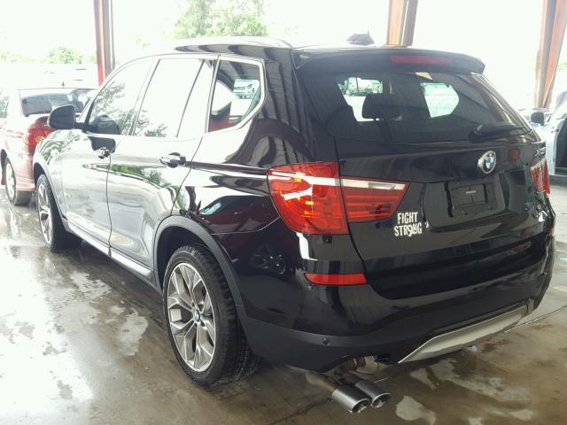 5UXWZ7C54H0U45237 - 2017 BMW X3 SDRIVE2 BLACK photo 3