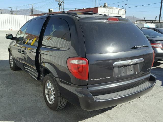 2C8GP64L64R596534 - 2004 CHRYSLER TOWN & COU BLACK photo 3