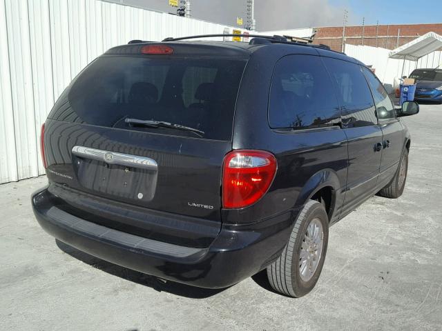 2C8GP64L64R596534 - 2004 CHRYSLER TOWN & COU BLACK photo 4
