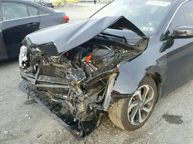 1HGCR2F80GA173874 - 2016 HONDA ACCORD EXL BLACK photo 9