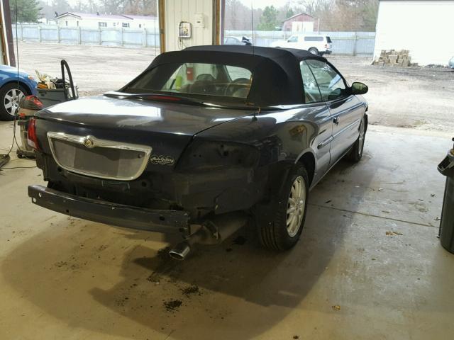 1C3EL55UX1N733249 - 2001 CHRYSLER SEBRING LX BLUE photo 4