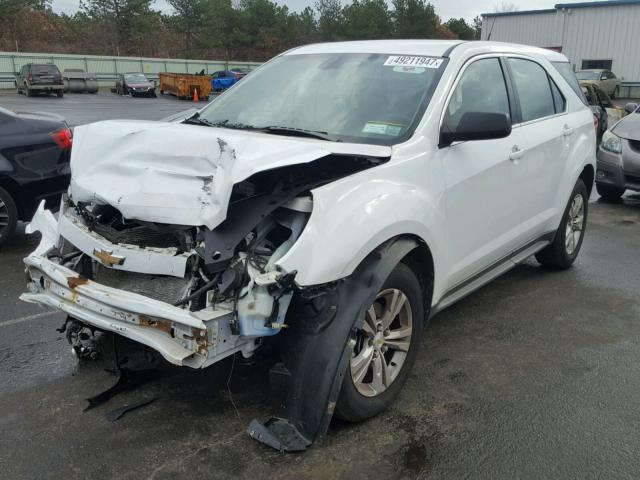 2GNALBEC3B1185136 - 2011 CHEVROLET EQUINOX LS WHITE photo 2