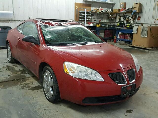 1G2ZH178664189292 - 2006 PONTIAC G6 GT RED photo 1