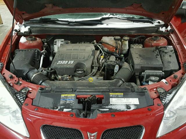 1G2ZH178664189292 - 2006 PONTIAC G6 GT RED photo 7