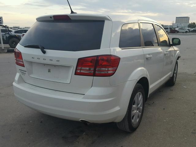 3C4PDCABXET256595 - 2014 DODGE JOURNEY SE WHITE photo 4