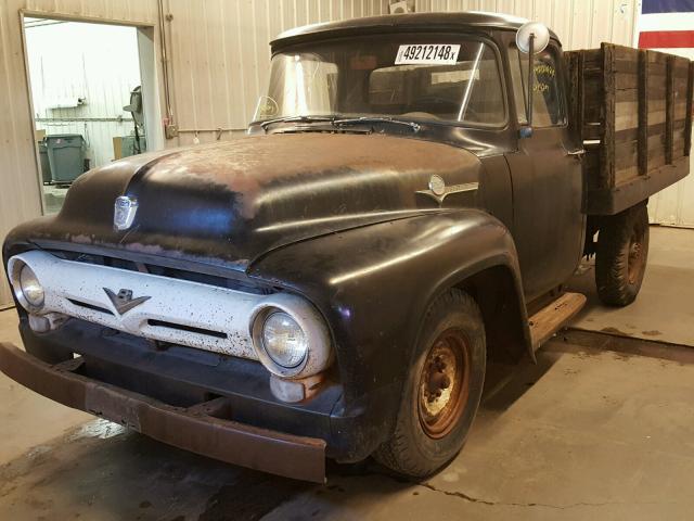 F25V6P24275 - 1956 FORD TRUCK BLACK photo 2