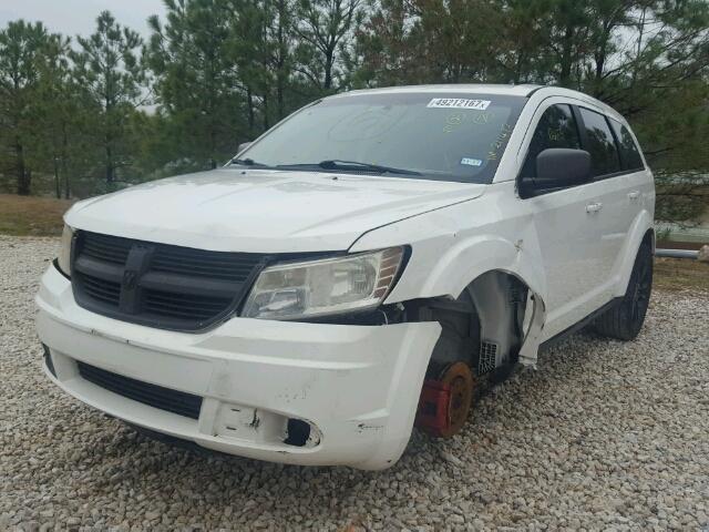 3D4GG47B79T211482 - 2009 DODGE JOURNEY SE WHITE photo 2