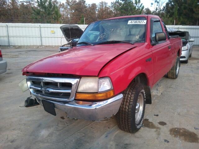 1FTYR14V6XPA88252 - 1999 FORD RANGER SUP RED photo 2