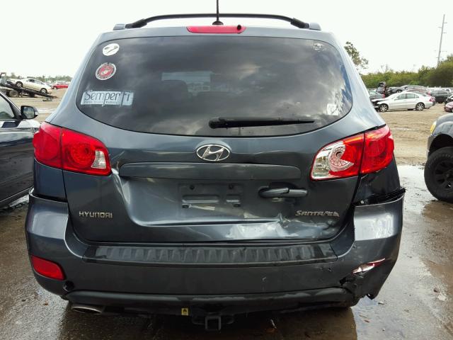 5NMSH13E29H313918 - 2009 HYUNDAI SANTA FE S BLUE photo 9