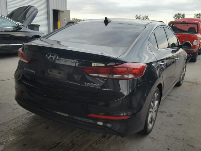 5NPD84LF4HH002401 - 2017 HYUNDAI ELANTRA SE BLACK photo 4