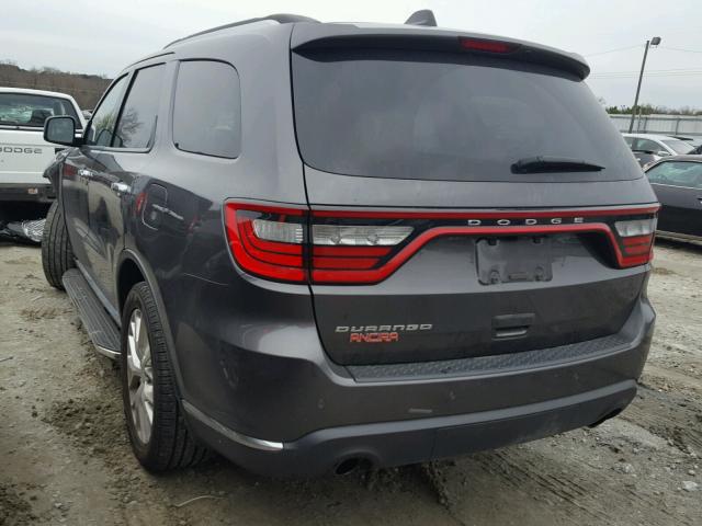 1C4RDHAG9GC407877 - 2016 DODGE DURANGO SX GRAY photo 3