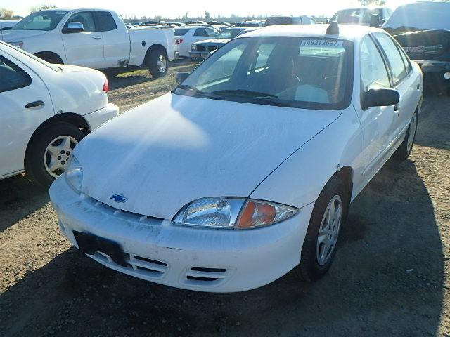 1G1JF524X17112600 - 2001 CHEVROLET CAVALIER L WHITE photo 2