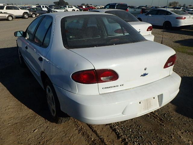 1G1JF524X17112600 - 2001 CHEVROLET CAVALIER L WHITE photo 3