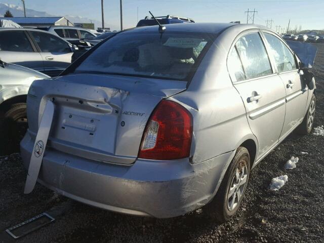 KMHCN46C59U322724 - 2009 HYUNDAI ACCENT GLS SILVER photo 4