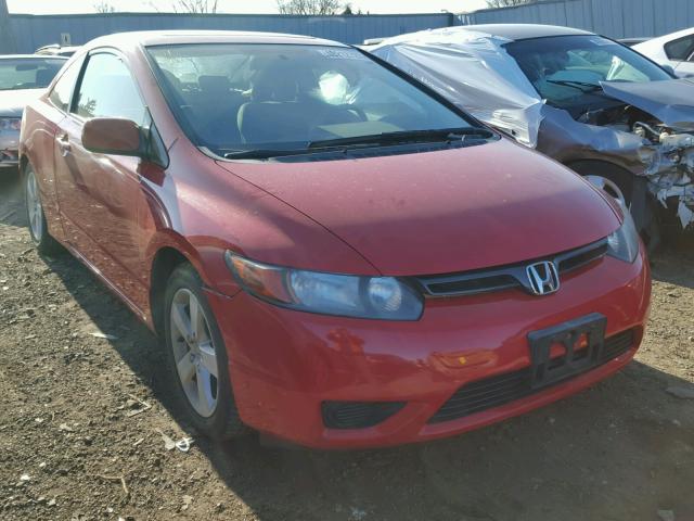 2HGFG12877H533341 - 2007 HONDA CIVIC EX RED photo 1