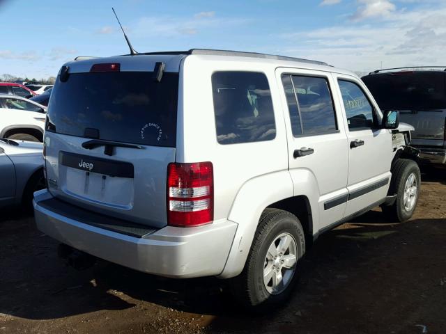 1J4PN2GK3BW555490 - 2011 JEEP LIBERTY SP SILVER photo 4