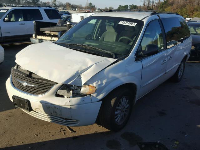 2C4GP74L22R723638 - 2002 CHRYSLER TOWN & COU WHITE photo 2