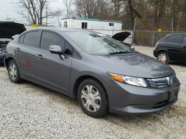 JHMFB4F28CS006172 - 2012 HONDA CIVIC HYBR GRAY photo 1