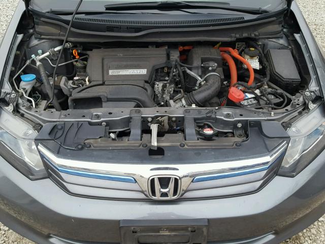 JHMFB4F28CS006172 - 2012 HONDA CIVIC HYBR GRAY photo 7