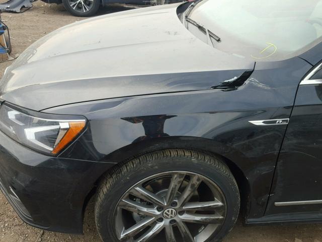 1VWDT7A35HC078761 - 2017 VOLKSWAGEN PASSAT R-L BLACK photo 9