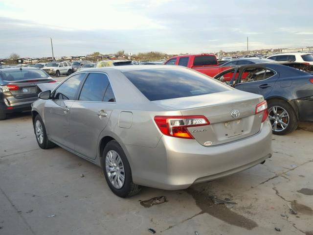 4T4BF1FK4DR328527 - 2013 TOYOTA CAMRY L BROWN photo 3