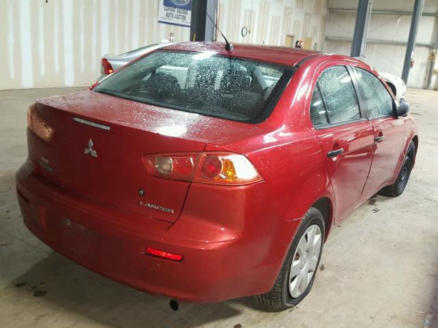 JA3AU16U98U008626 - 2008 MITSUBISHI LANCER DE RED photo 4