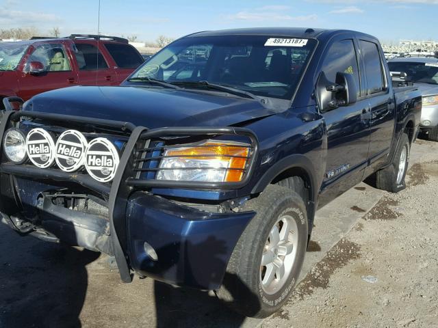 1N6BA0EC5CN322520 - 2012 NISSAN TITAN S BLUE photo 2