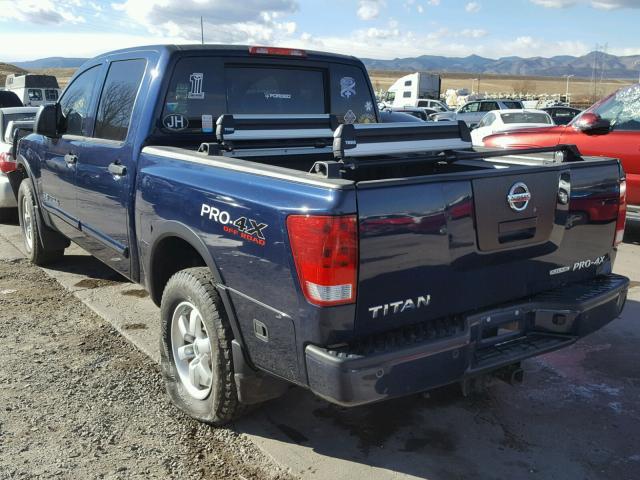 1N6BA0EC5CN322520 - 2012 NISSAN TITAN S BLUE photo 3