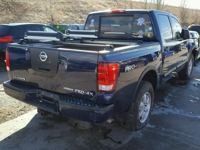 1N6BA0EC5CN322520 - 2012 NISSAN TITAN S BLUE photo 4