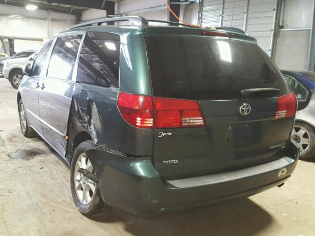 5TDBA22C15S033439 - 2005 TOYOTA SIENNA XLE GREEN photo 3