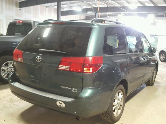 5TDBA22C15S033439 - 2005 TOYOTA SIENNA XLE GREEN photo 4