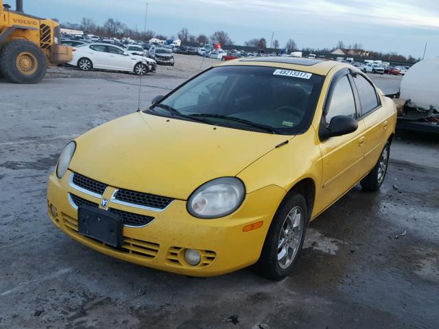 1B3ES56CX3D250116 - 2003 DODGE NEON SXT YELLOW photo 2