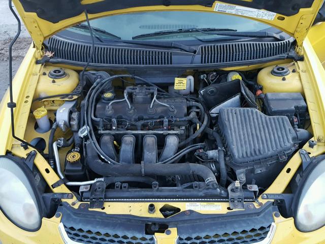 1B3ES56CX3D250116 - 2003 DODGE NEON SXT YELLOW photo 7