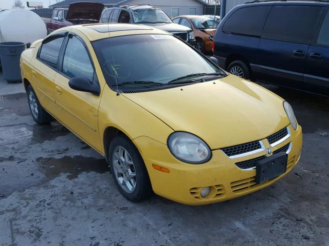 1B3ES56CX3D250116 - 2003 DODGE NEON SXT YELLOW photo 9