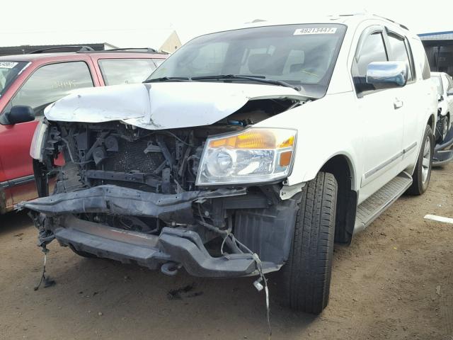 5N1BA0NE5AN618277 - 2010 NISSAN ARMADA PLA WHITE photo 2