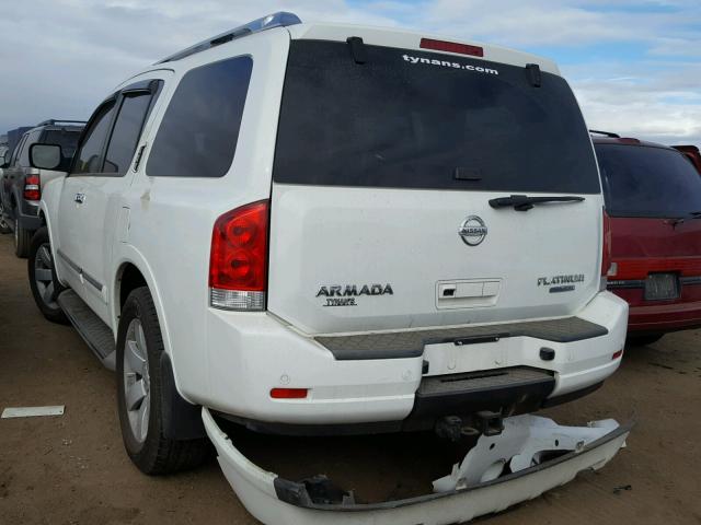 5N1BA0NE5AN618277 - 2010 NISSAN ARMADA PLA WHITE photo 3