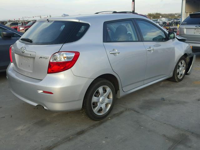 2T1KU4EE4AC192278 - 2010 TOYOTA COROLLA MA SILVER photo 4